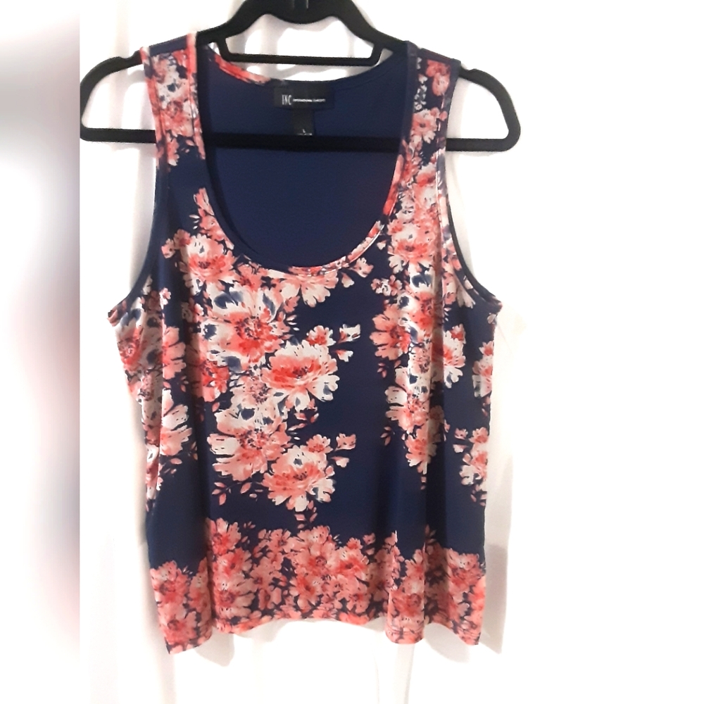 Printed tank top by INC - Macy's